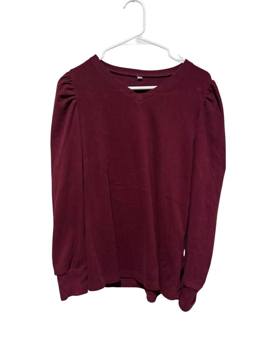 Source Unknown Women's V-Neck Sweater in Burgundy